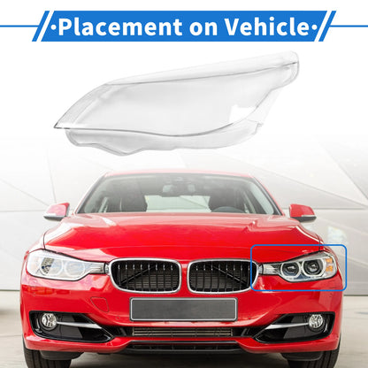 1 Pc Front Left Headlight Lens Cover for BMW 5 Series (2005-2010)