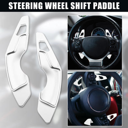 Silver Tone Steering Wheel Paddle Shifter Extension for Lexus IS350 IS250 IS300