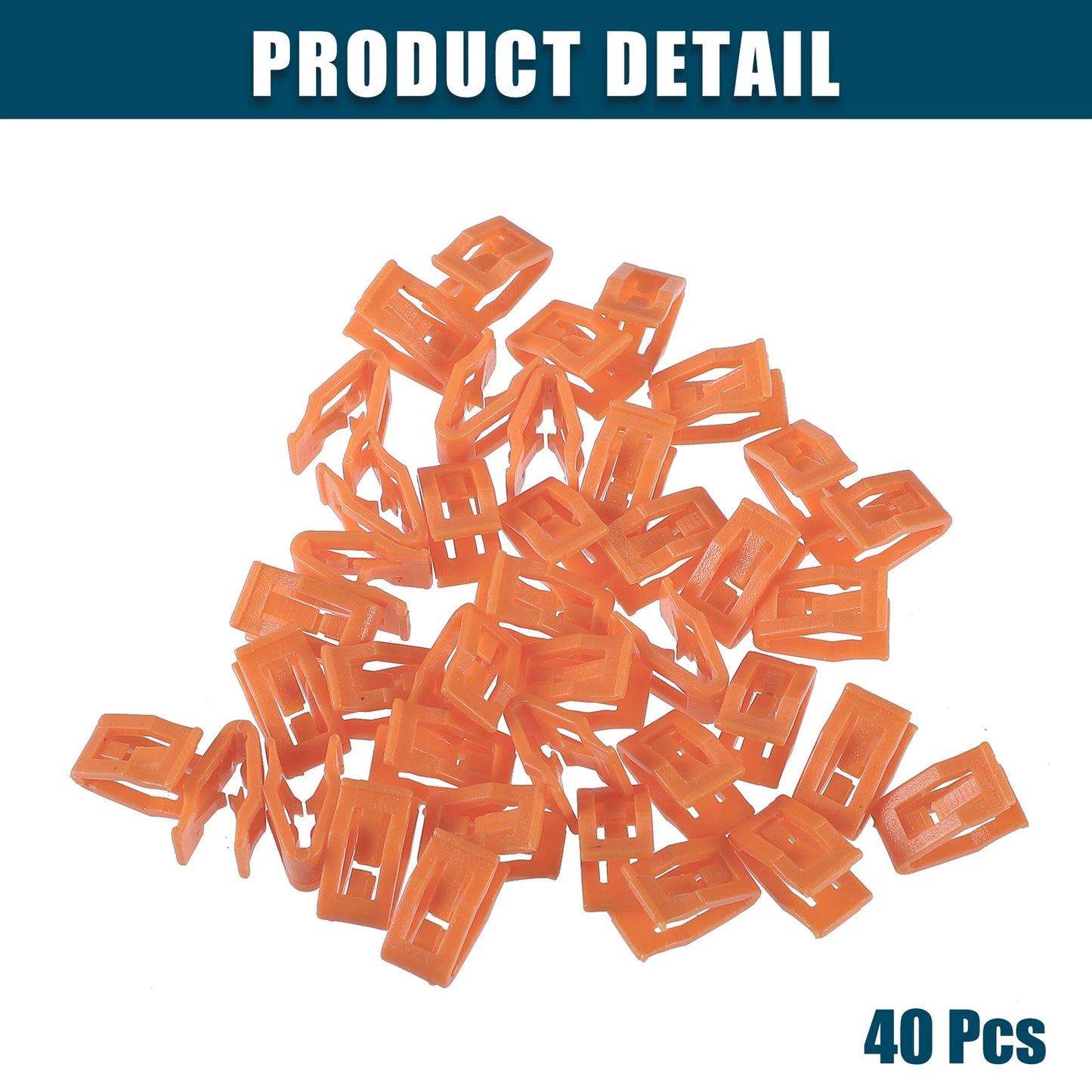40 x Interior Trim Retainer Fastener Clips for Ford Dodge Orange