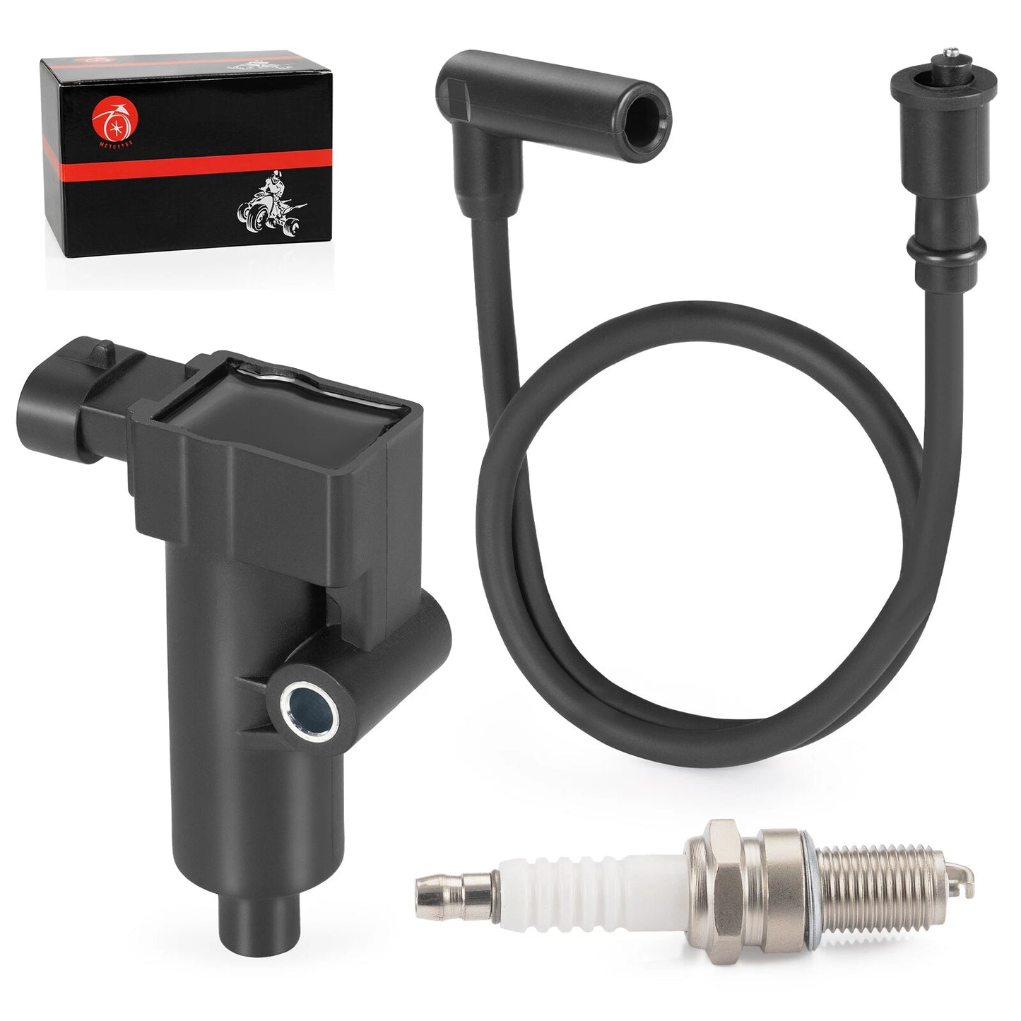 Ignition Coil, Spark Plug & Wire Cap for Coleman UT400/UT500/Axle 500/Spire 250