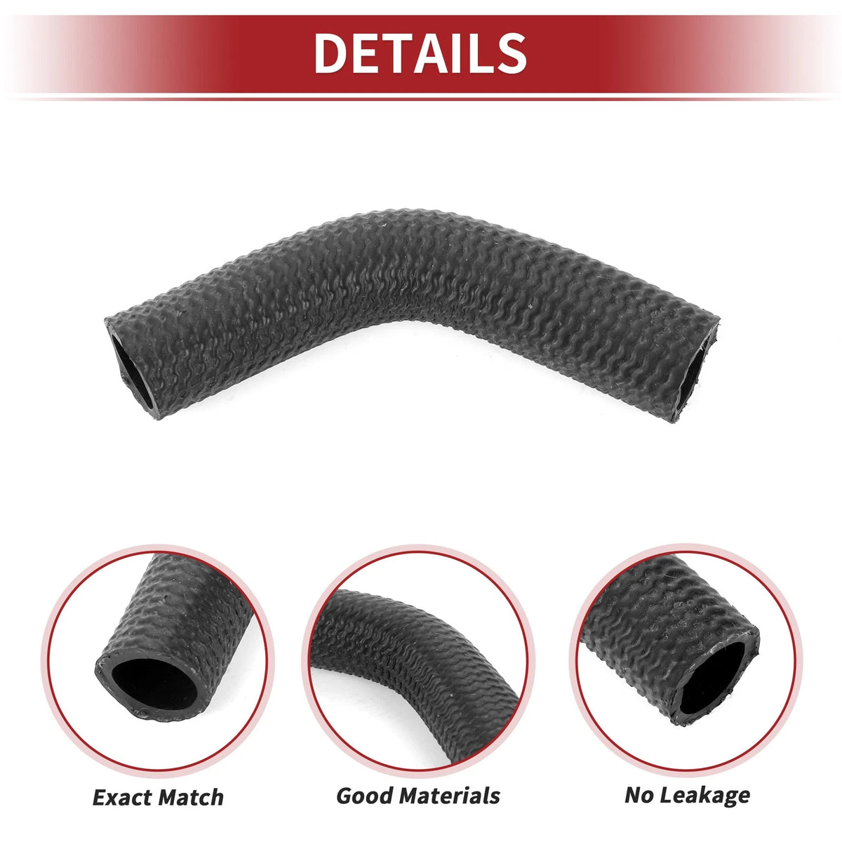 Heater Hose Rubber Black for Nissan Altima (2002-2007)