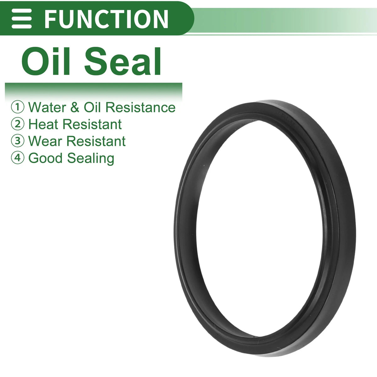 Oil Seal 55x63x5mm NBR Rubber Black Rotary Seal 5 Pcs for Make Model