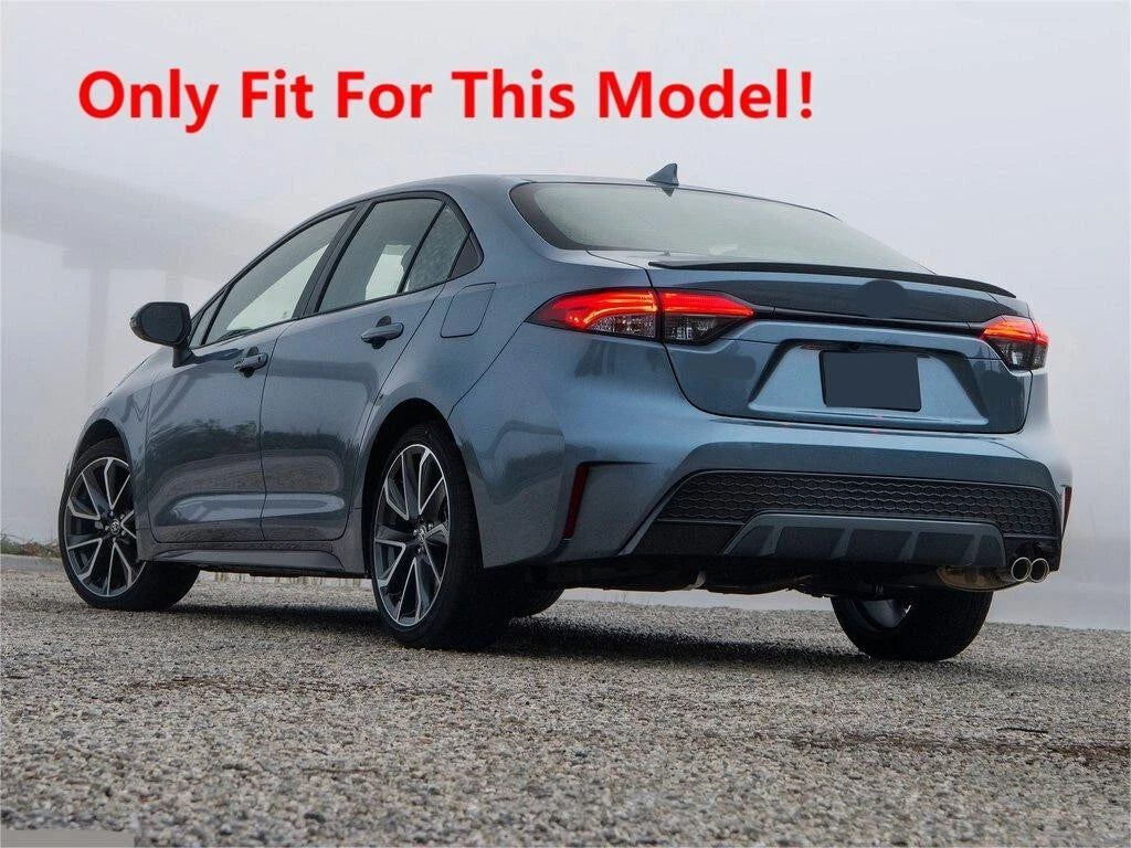 ABS Rear Trunk Spoiler Wing Lip for Toyota Corolla Sedan 2020-2024 Glossy Black