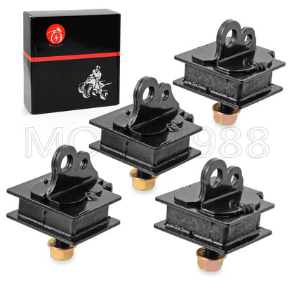 Bottom & Top Engine Mount Rubber Damper Kit for Yamaha Rhino 660 (2004–2007)