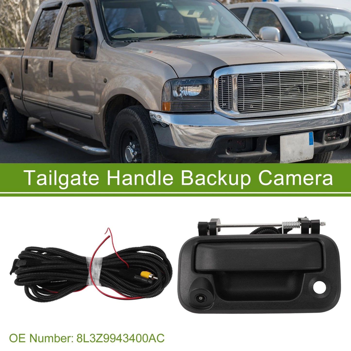 Tailgate Handle Backup Camera for Ford F-250 F-350 (2011-2016)