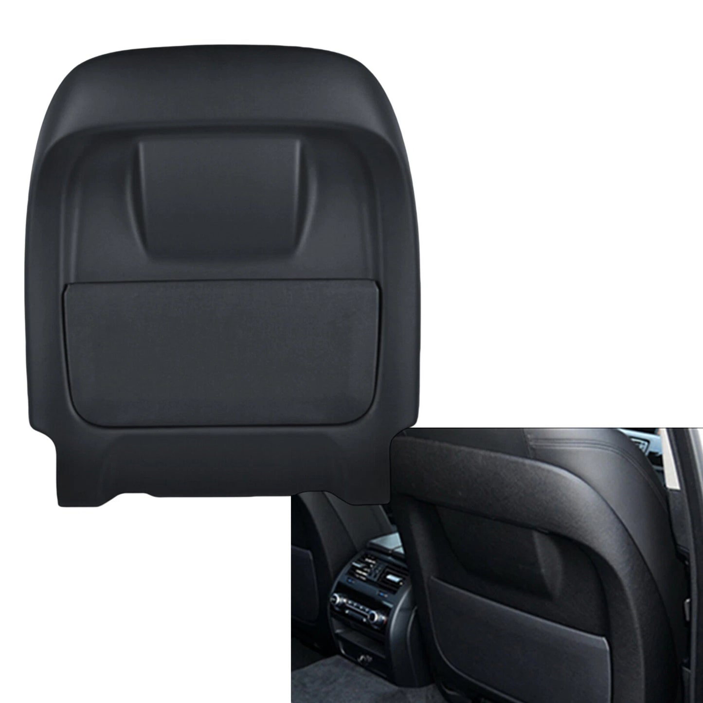 1pc Black Front Seat Back Panel Cover for BMW 7 Series (2013-2014)