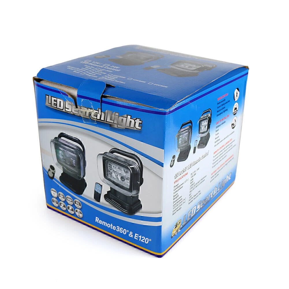 60W 360° Remote Control LED Search Light for Camping with Magnetic Base