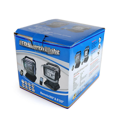 60W 360° Remote Control LED Search Light for Camping with Magnetic Base