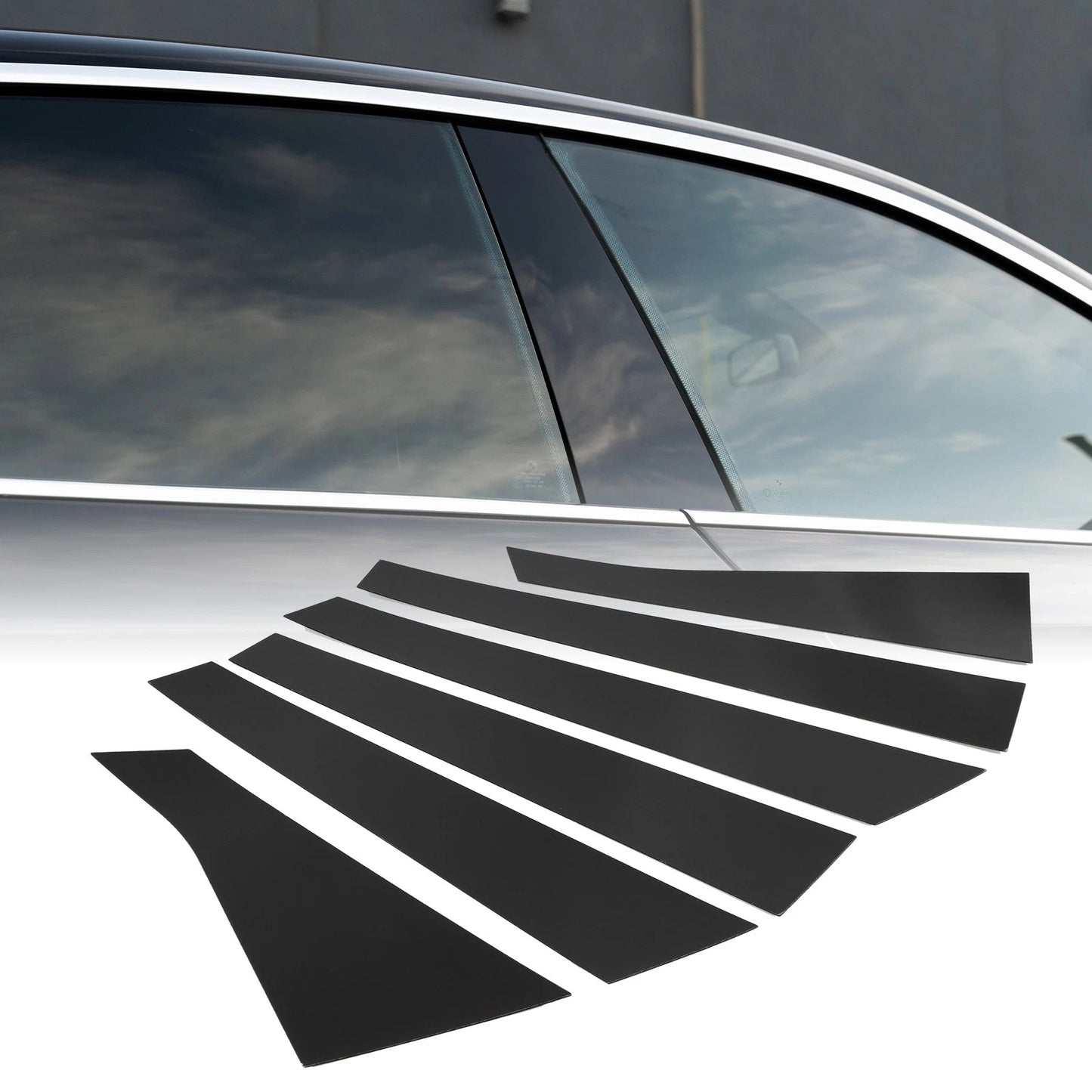 6 x Car Pillar Window Trim Covers for Chevrolet Impala (2006 - 2013)