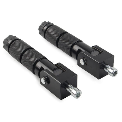 8mm Folding Footpegs for Electric Motor Bicycle ATV Black