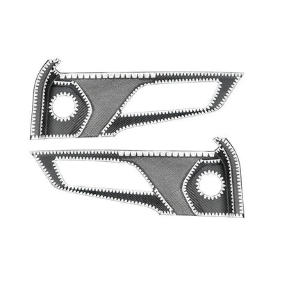 Carbon Fiber Interior Door Audio Panel Frame Trim for Ford Mustang 2024