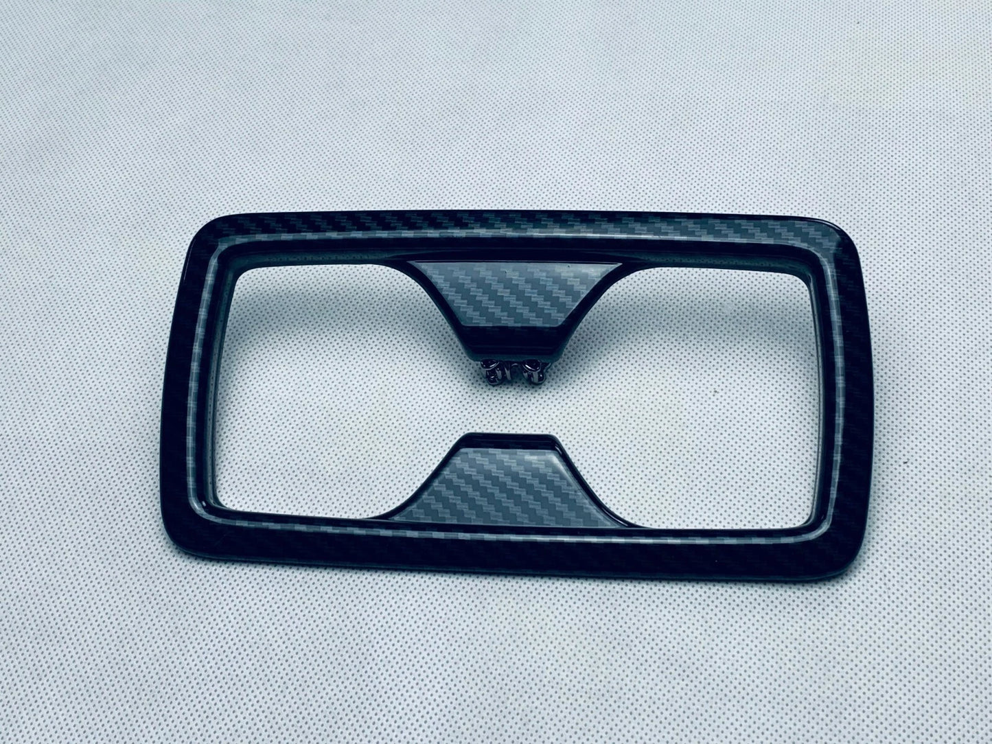 Rear Water Cup Holder Carbon Fiber Cover Trim for Toyota Highlander (2020-2023)