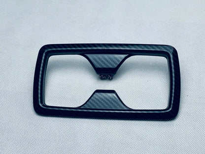 Rear Water Cup Holder Carbon Fiber Cover Trim for Toyota Highlander (2020-2023)