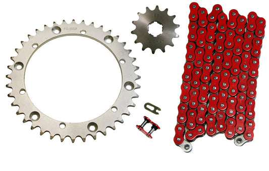 2 x 520x100 ORing Drive Chain&14/40 Sprockets for Yamaha Warrior (1989–2004)
