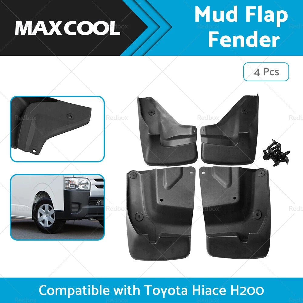 4 x Splash Guard Mud Flap for Toyota Hiace H200 (2005-2019)