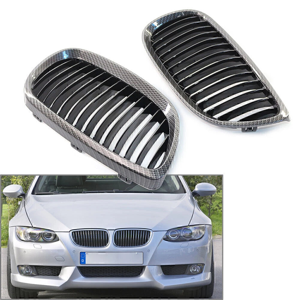 Left & Right Front Kidney Grille for BMW E92 E93 2DR LCI (2006-2009)