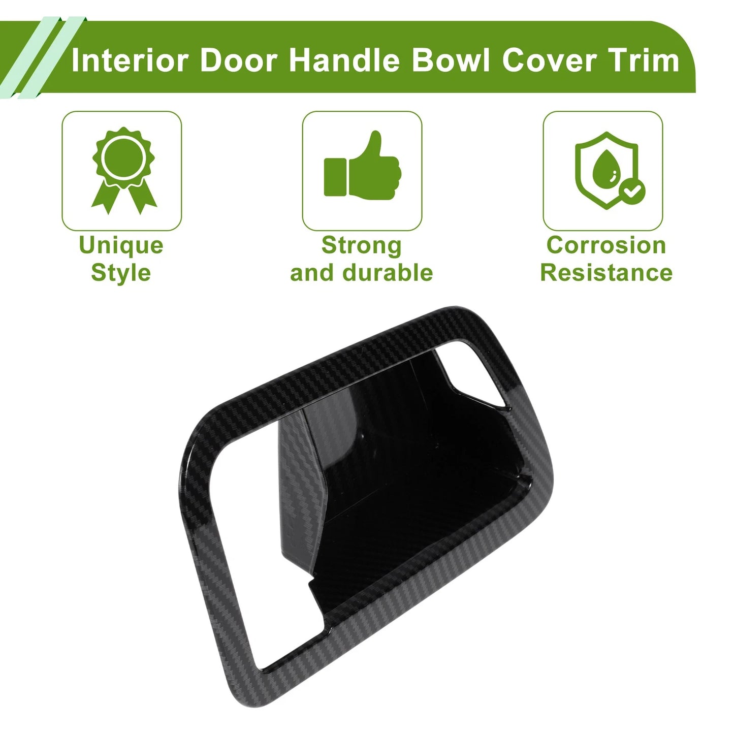 Interior Door Handle Bowl Cover Trim for Toyota Tundra (2022-2024) - 4 Pcs