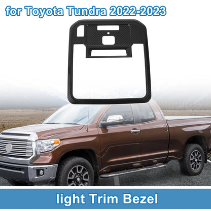 Front Row Headlight Trim Bezel Carbon Fiber for Toyota Tundra (2022–2023)