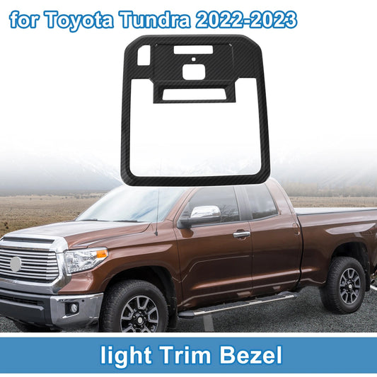 Front Row Headlight Trim Bezel Carbon Fiber for Toyota Tundra (2022–2023)