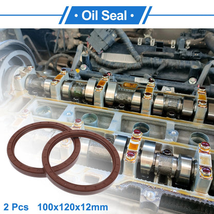 Oil Seal / 2x100x120x12mm / Seal Ring FKM Rubber for MakeModel