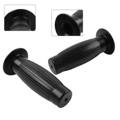 Universal 7/8" 1" Easy-Hold Hand Grips for Vintage Motorcycle Handlebars Black