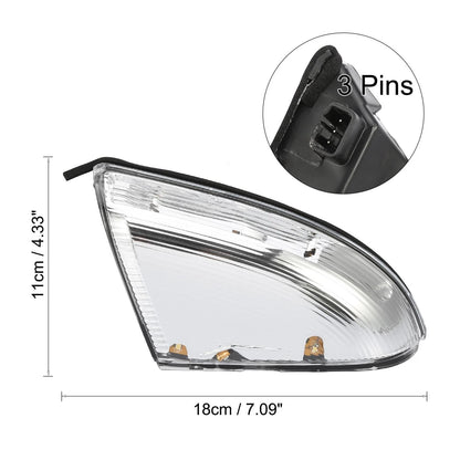 1 Pair Front Driver Passenger Mirror Turn Signal for Dodge Ram 1500 (2009-2013)