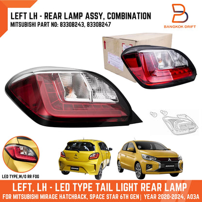LED Tail Lamp for Mitsubishi Mirage Hatchback (A03A)