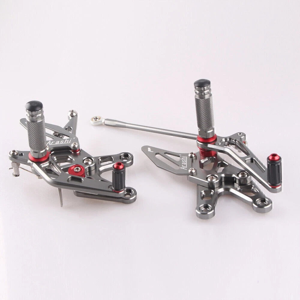 Rearset Footpegs Pedals Brackets for Kawasaki ZX10R (2006-2007)