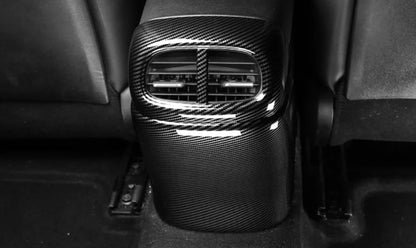 Rear Vent Air Outlet Carbon Fiber Cover Trim for Hyundai Elantra CN7 (2021-2024)