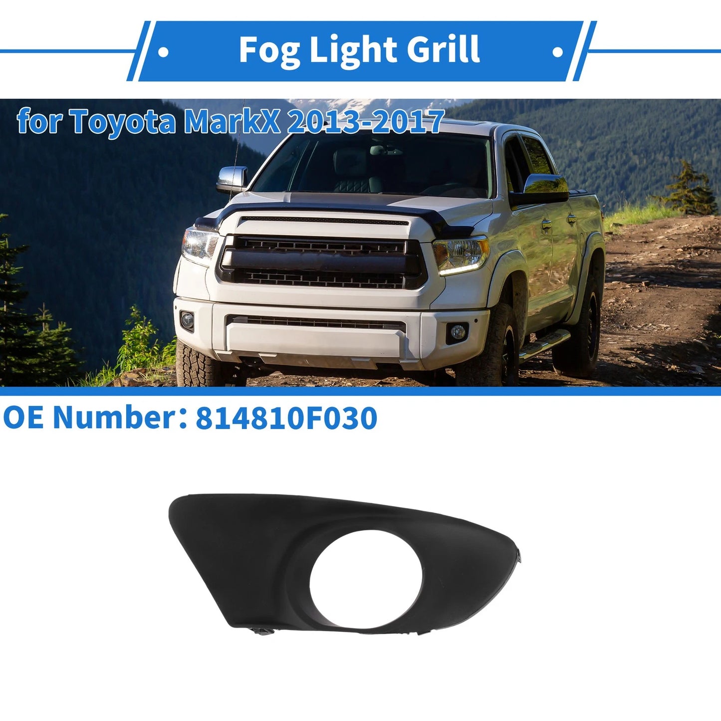 Front Right Fog Light Grill for Toyota MarkX (2013–2017)