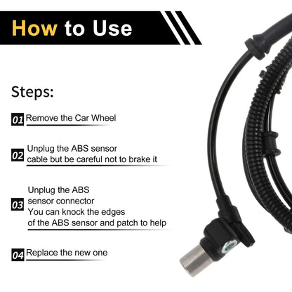 ABS Wheel Speed Sensor for Jeep TJ Front Left Right (1997-2006)