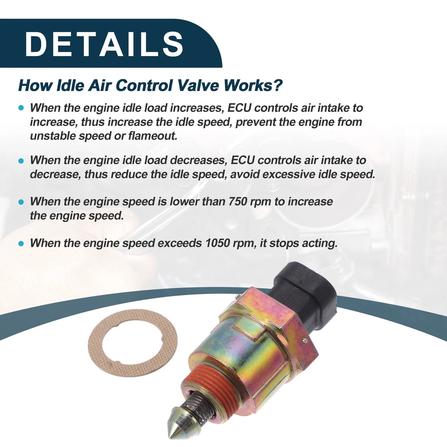 Idle Air Control Valve for Land Rover Range Rover (1987-1995)