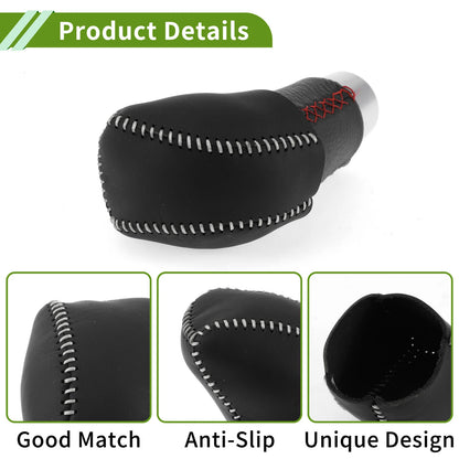 Car Gear Shift Knob Cover for Lexus RX350 (2023-2024) Black Gray Faux Leather