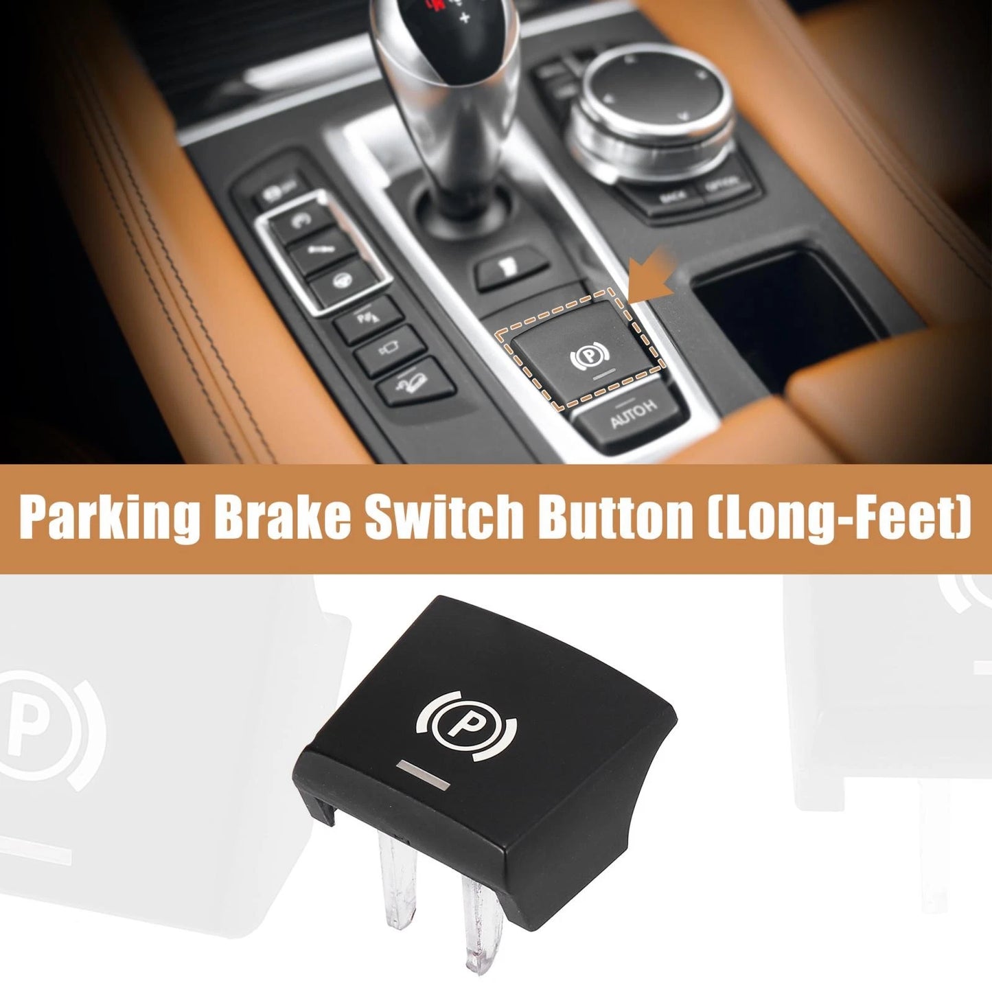 Parking Brake Switch P Button Cover for BMW 5 Series F01 F02 F07 F10 F12 F25 (2009-2014)