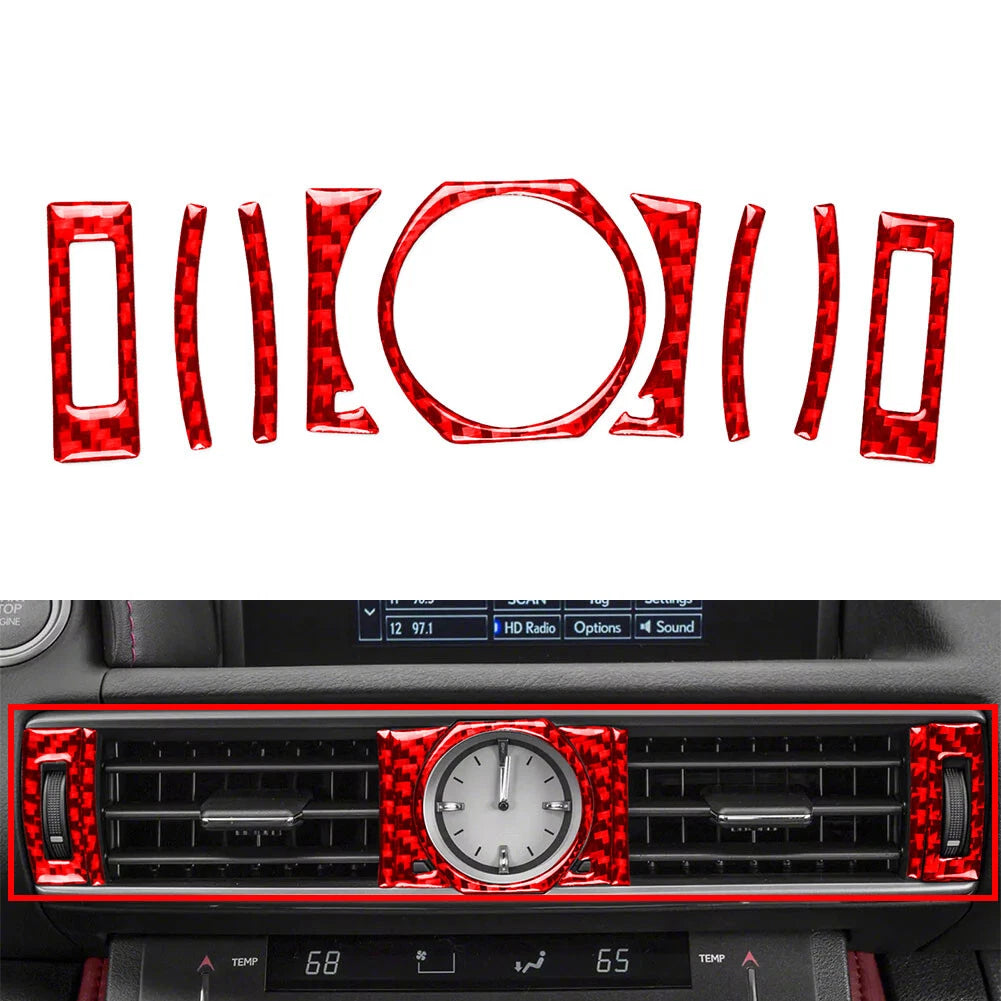 Red Center Air Vent Outlet Cover Trim for Lexus RC300 350 200T (2015-2024)