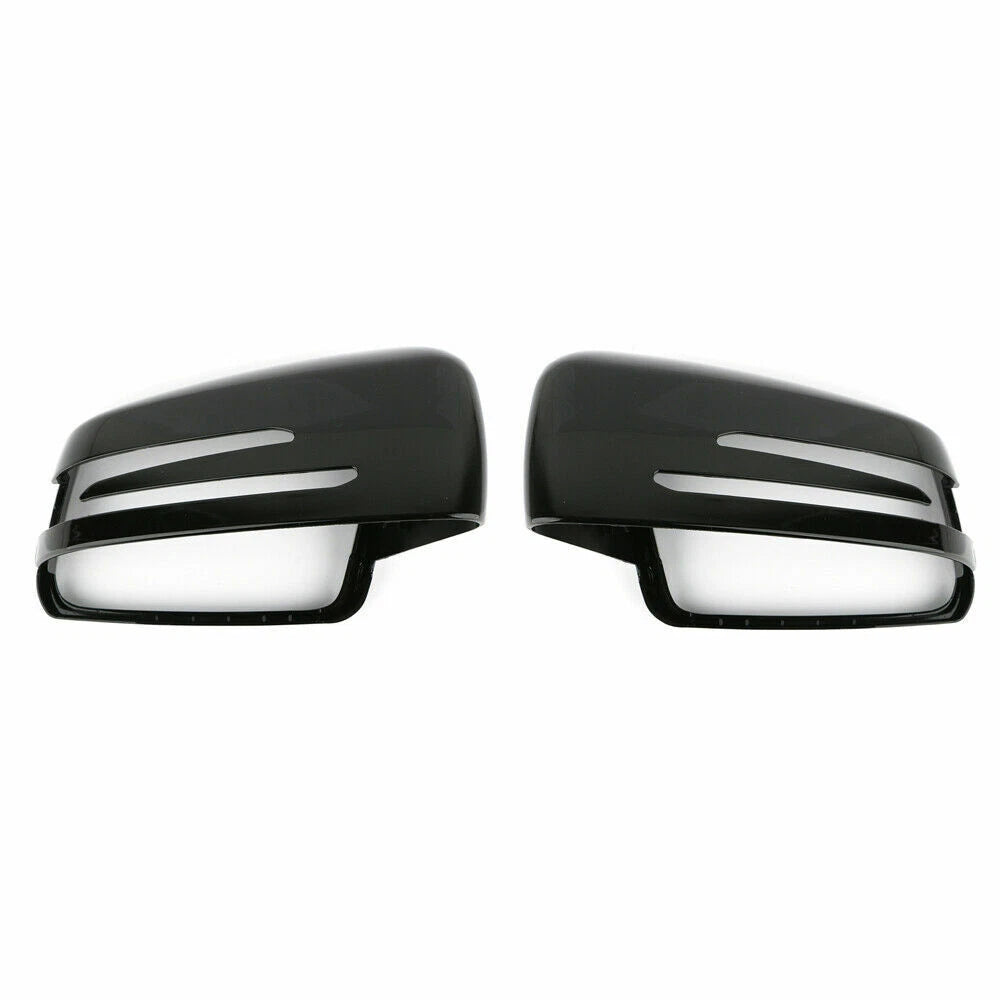 Gloss Black Wing Mirror Covers for Mercedes-Benz W204 W246 W212 W221 (2007-2019)