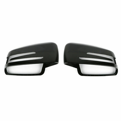 Gloss Black Wing Mirror Covers for Mercedes-Benz W204 W246 W212 W221 (2007-2019)