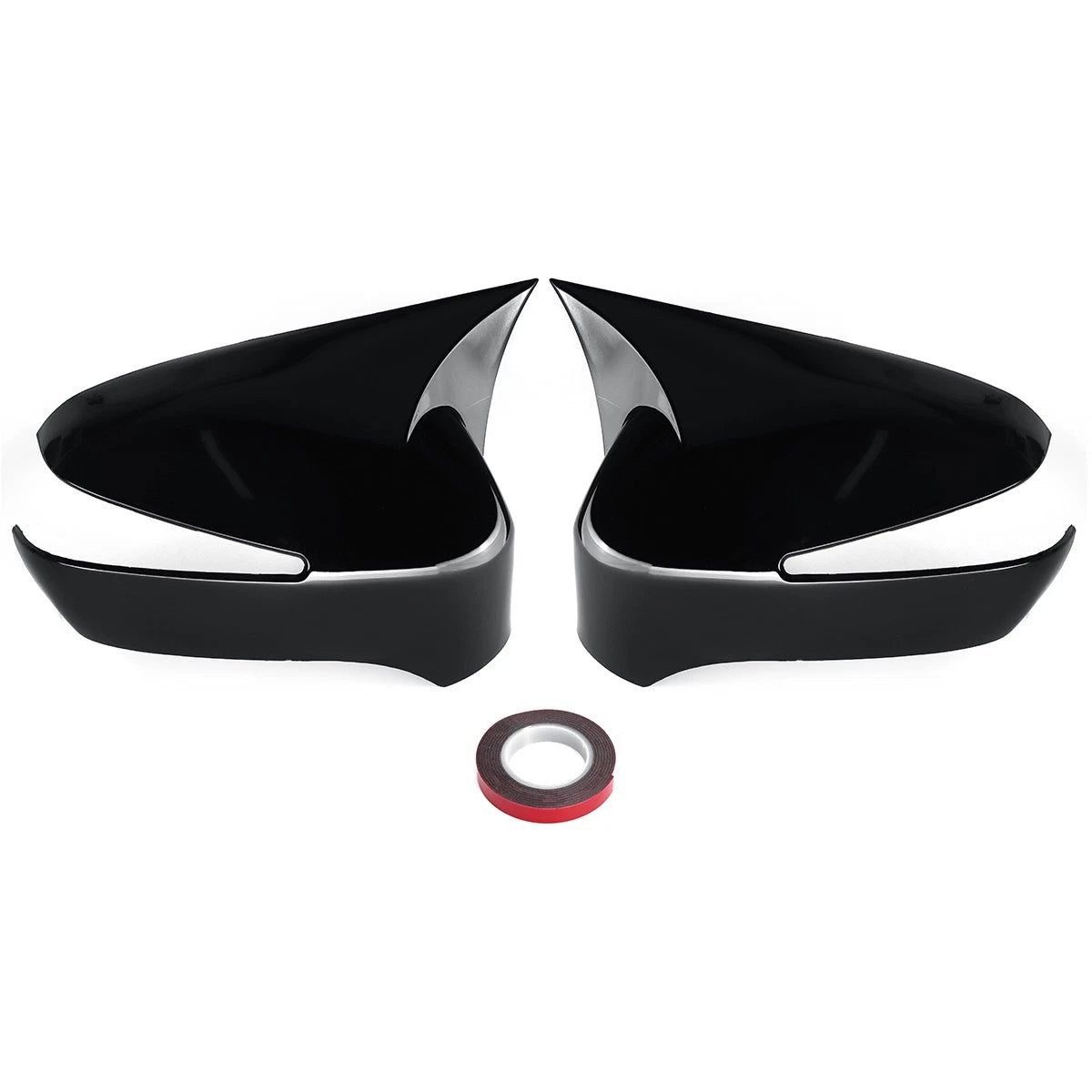 Gloss Black Mirror Cover Cap Trim for Honda Civic (2006–2012)