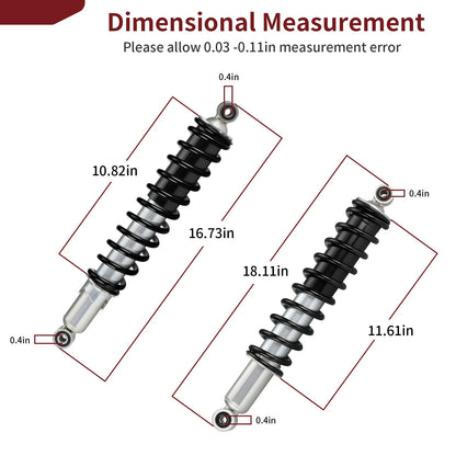 Front Rear Shocks Absorber for Honda Rancher 420 TRX420FM FE TE TM FPE FPM (2007–2013)