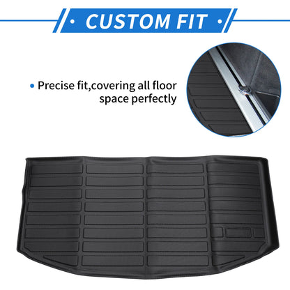 Cargo Liner Rear Trunk Mat for Mazda CX-90 2024-2025 6-8 Seats Black TPE