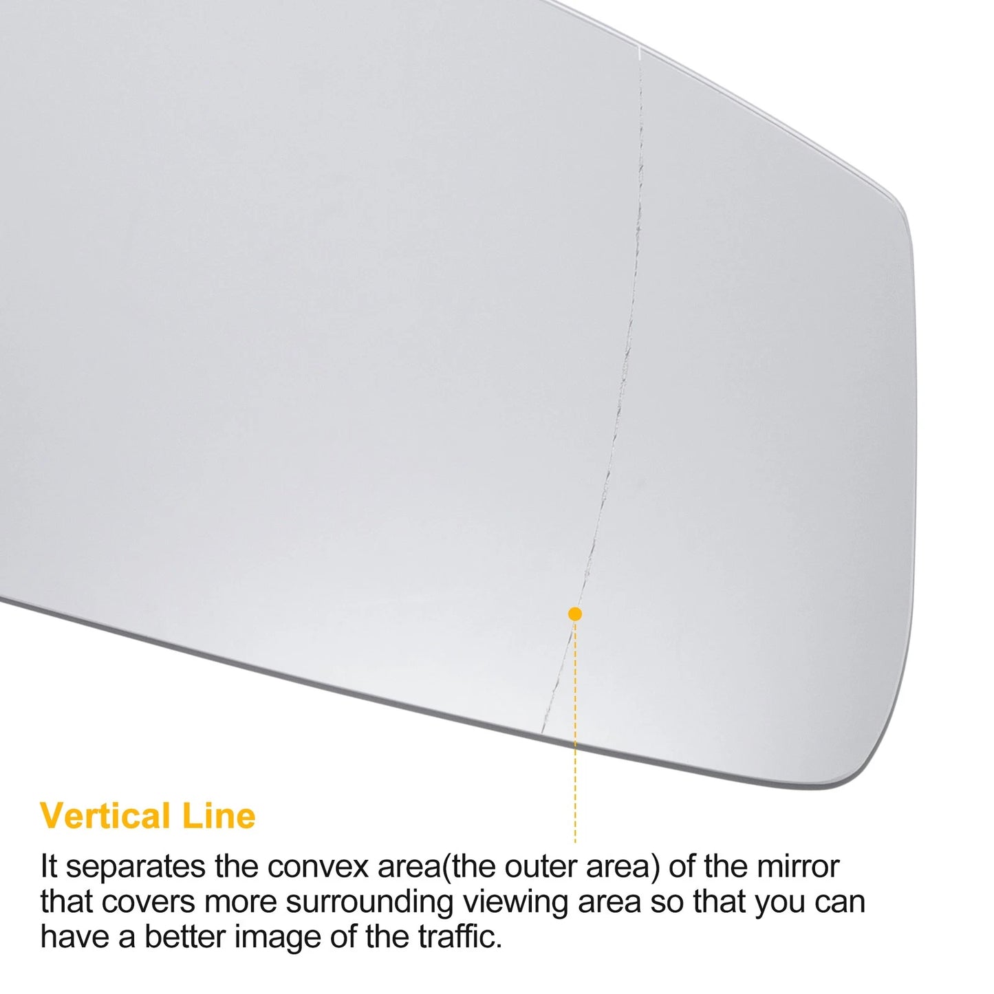 Right Side Heated White Mirror Glass for BMW 1 Series F20 F21 (2011-2019)
