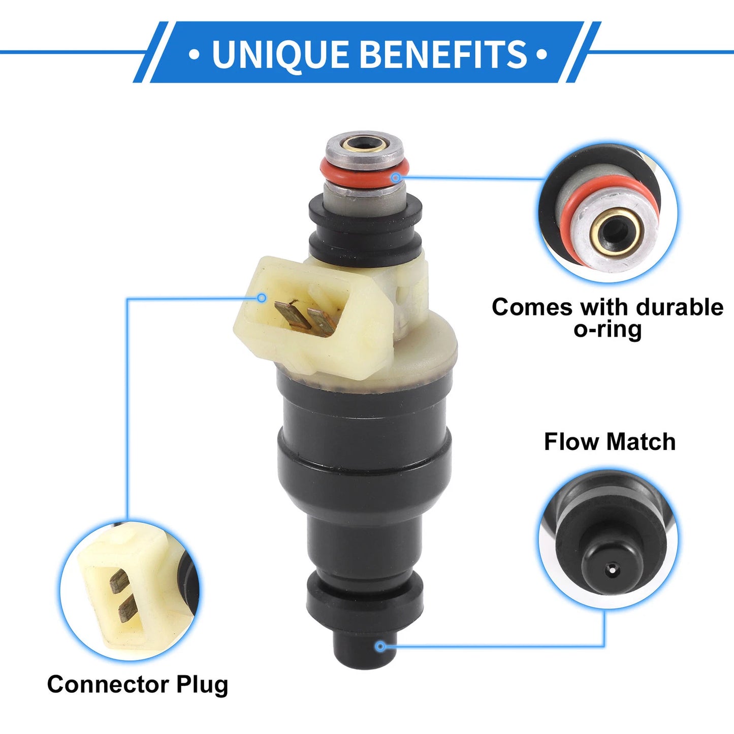 Fuel Injector No.MD156760 for Mitsubishi Diamante 3.0 (1992-1993)