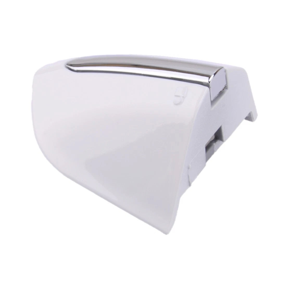 White Silver Left Door Handle Key Cover for Ford Fusion Edge (2013-2020)