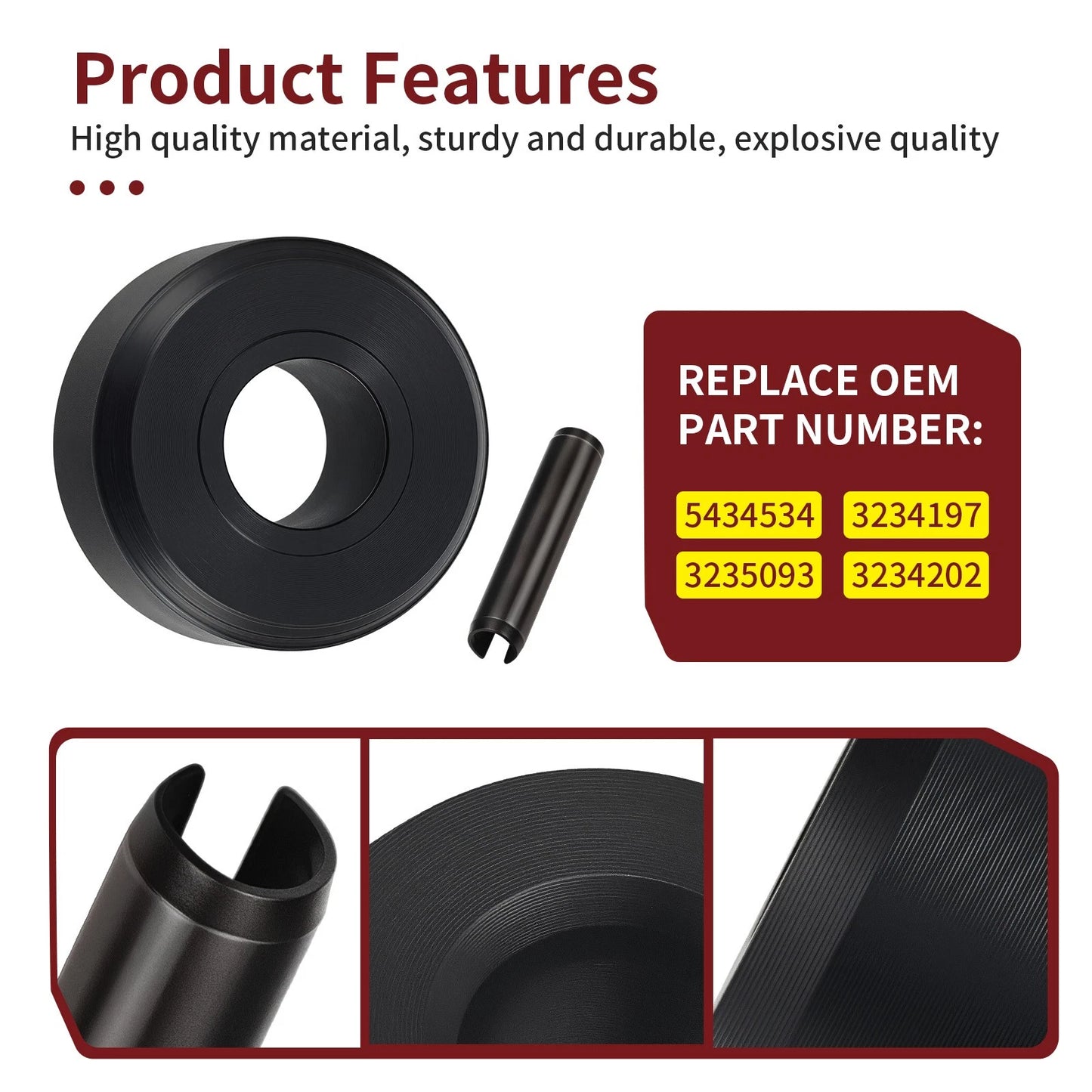 Secondary Clutch Roller 4pcs for Polaris RZR 570/800/900/1000