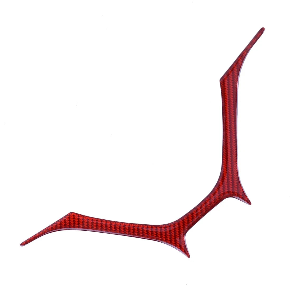 Red Carbon Fiber Steering Wheel Trim Cover for Honda Civic Coupe (2013-2015)