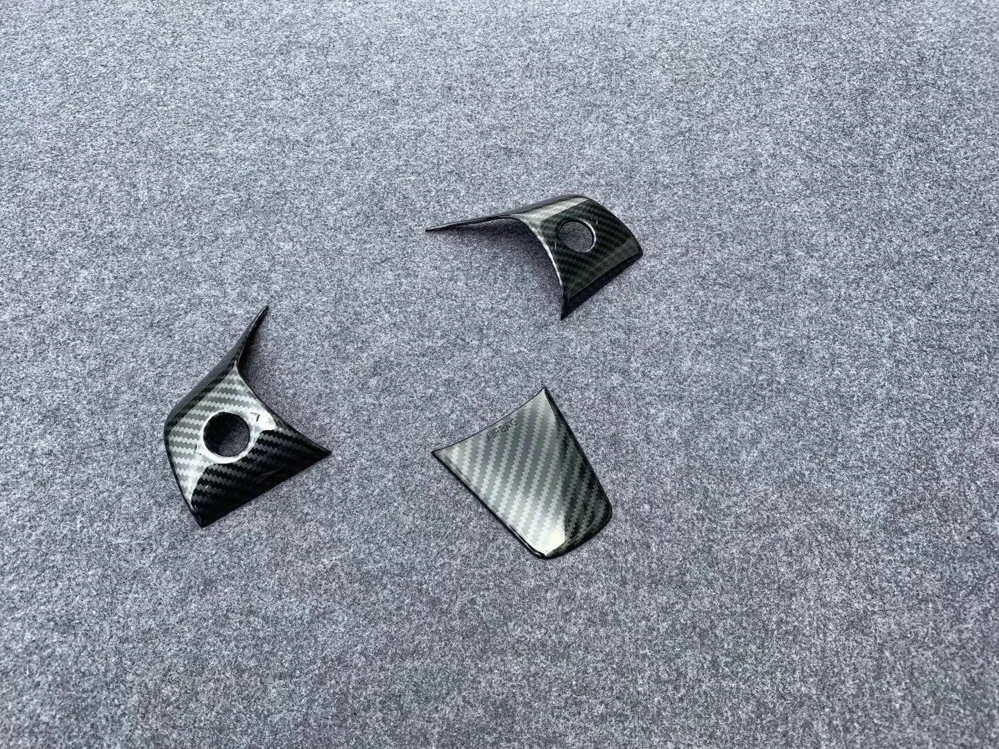 Steering Wheel Lid Frame Cover Trim for Tesla Model 3 (2018-2023) Carbon Fiber