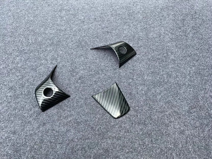 Steering Wheel Lid Frame Cover Trim for Tesla Model 3 (2018-2023) Carbon Fiber