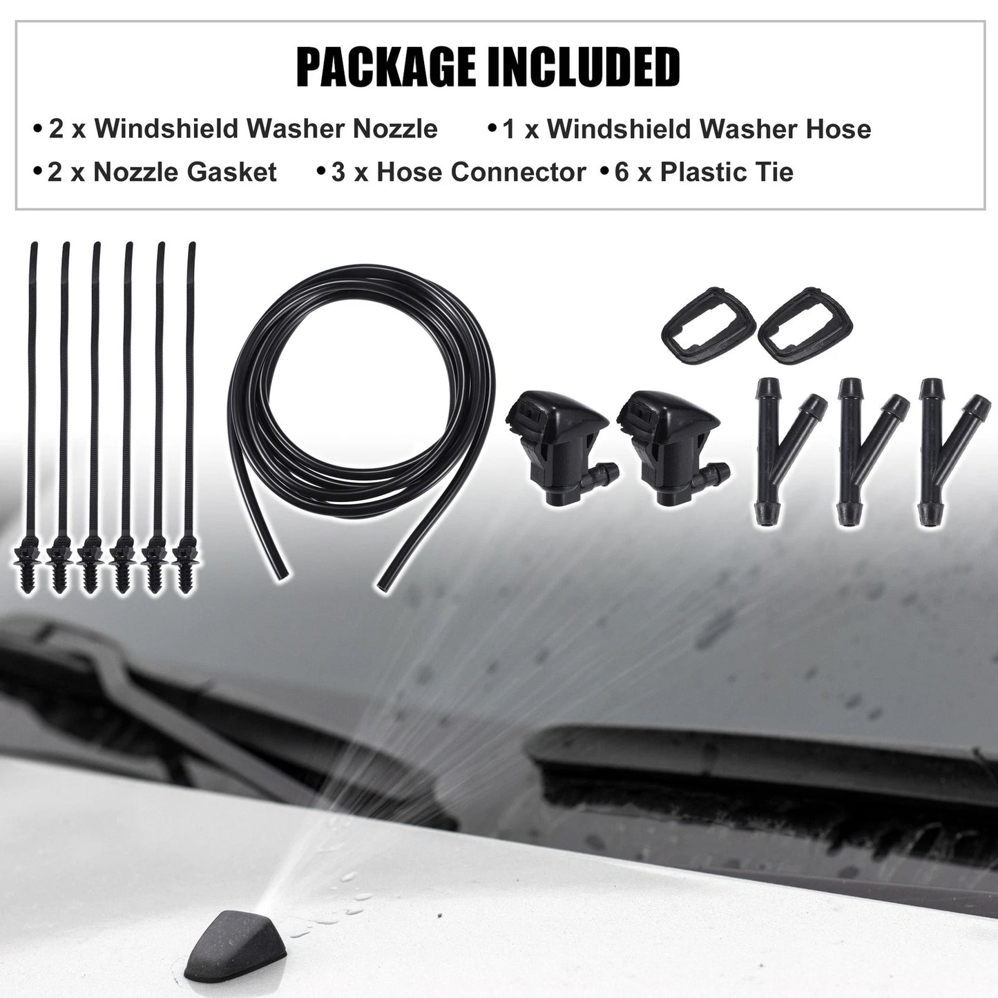 Set Windshield Washer Water Nozzle Spray for Toyota Sienna