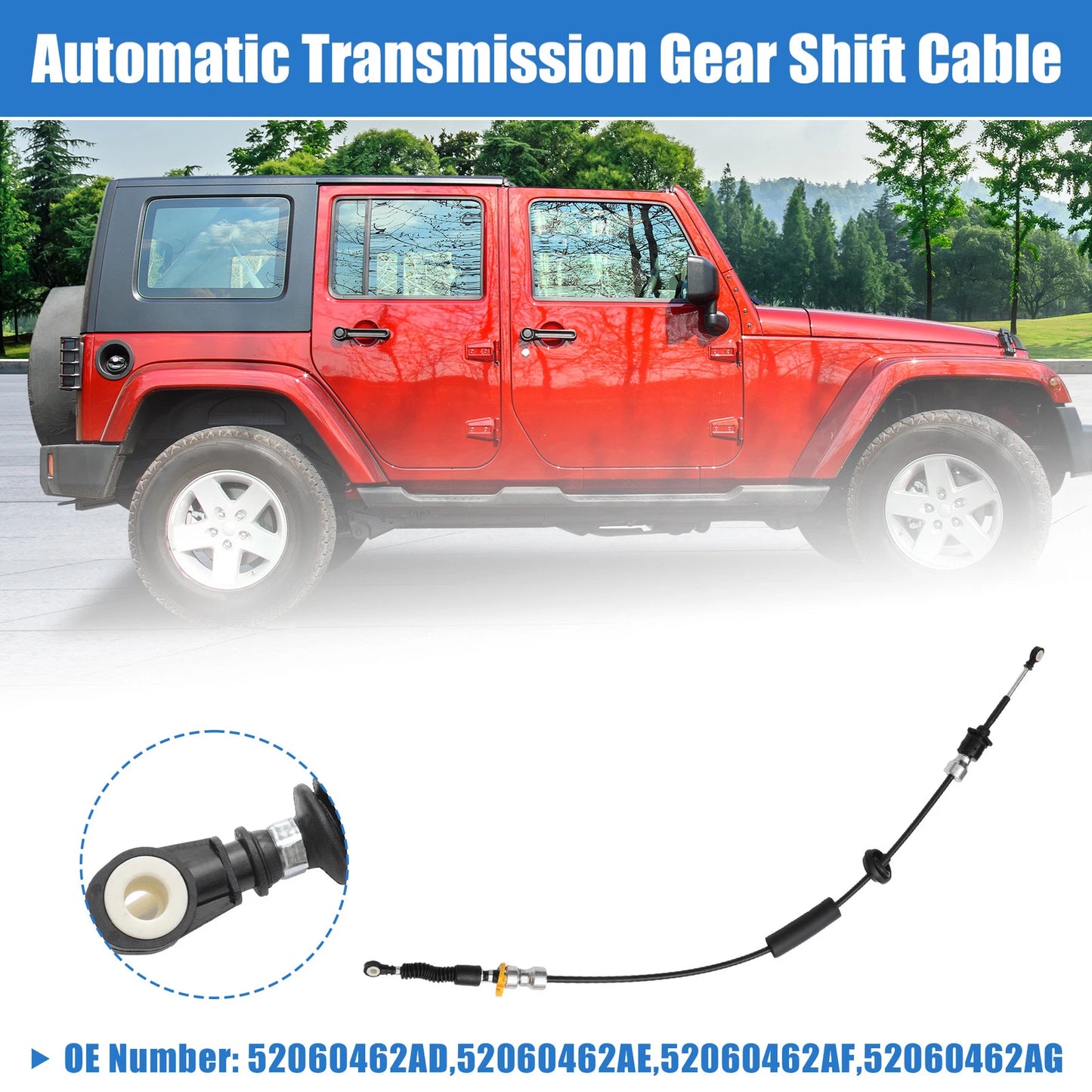 Transmission Gear Shift Cable for Jeep Wrangler (2007-2011)