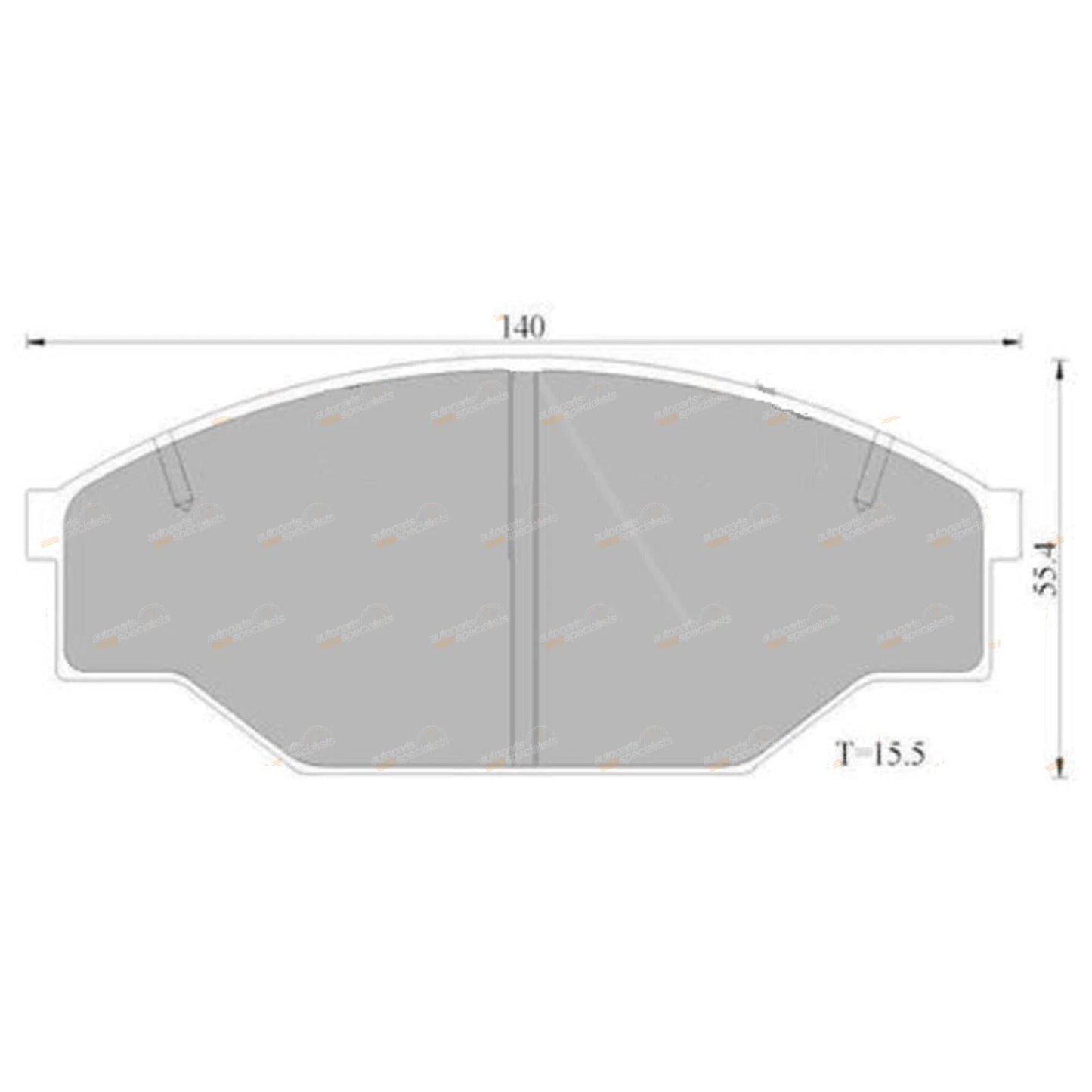 Front Disc Brake Pad Set for Toyota Hilux 2x4 Ute LN85 LN86 RN85 (1988–1997)